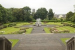 Jardín frontal del Castillo de Kilkenny