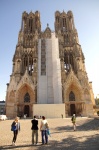 Fachada de Notre Dame, la Catedral de Reims - Patrimonio de la Humanidad