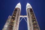 Petronas towers at night