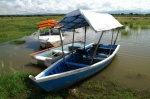 Barcas para las excursiones por el lago Chamo