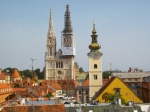 Vista de la parte antigua de Zagreb
Croacia, Zagreb