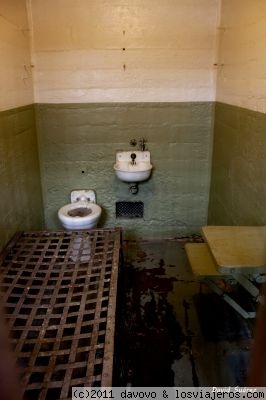 El horror
Una de las celdas de Alcatraz
