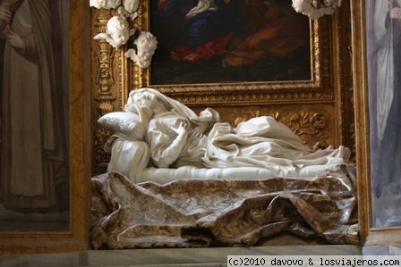 Éxtasis de la beata Ludovica
Erótica escultura de Bernini en San Francesco a Ripa en Trastévere (Roma)
