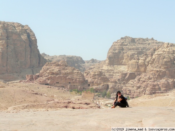 Vista del valle de Petra
Desde este punto se tiene una magnífica vista de la ciudad de Petra
