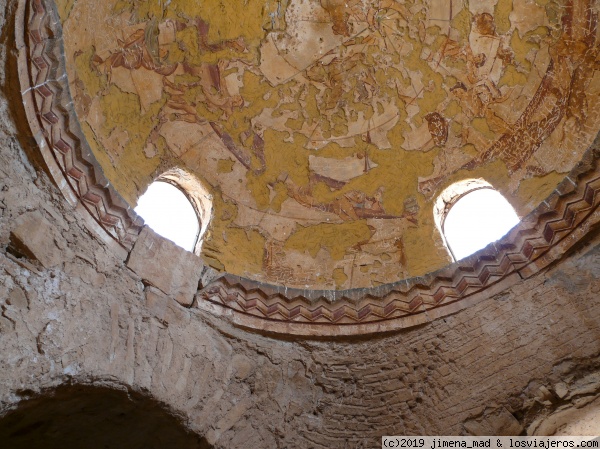 Frescos en el interior de Qasr Amra
Castillo de Qasr Amra, interior
