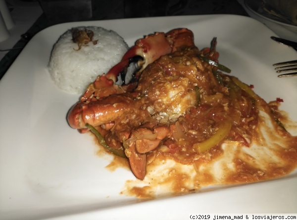 Spicy Crab
Plato típico de Singapur pero que en Bali lo hacen muy bien
