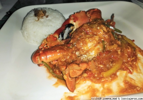 Chilli Crab
Plato típico de Singapur pero que en Bali lo hacen muy rico también
