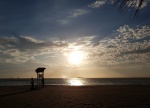 Atardecer en la playa de Bello Horizonte, Santa Marta
