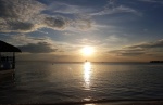 Atardecer en Koko King, Caye Caulker norte (Belice)