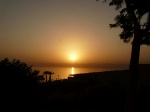 Puesta de sol en el Mar Muerto