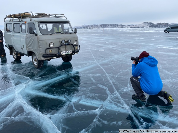 Llegada a Baikal
Primer contacto con el hielo de Baikal
