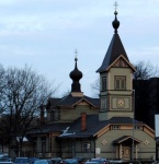 Iglesia metodista de Tallinn.
Iglesia, Tallinn, Pequeña, metodista, iglesia, madera, cerca, puerto