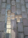 Placas en el suelo en Hamburgo