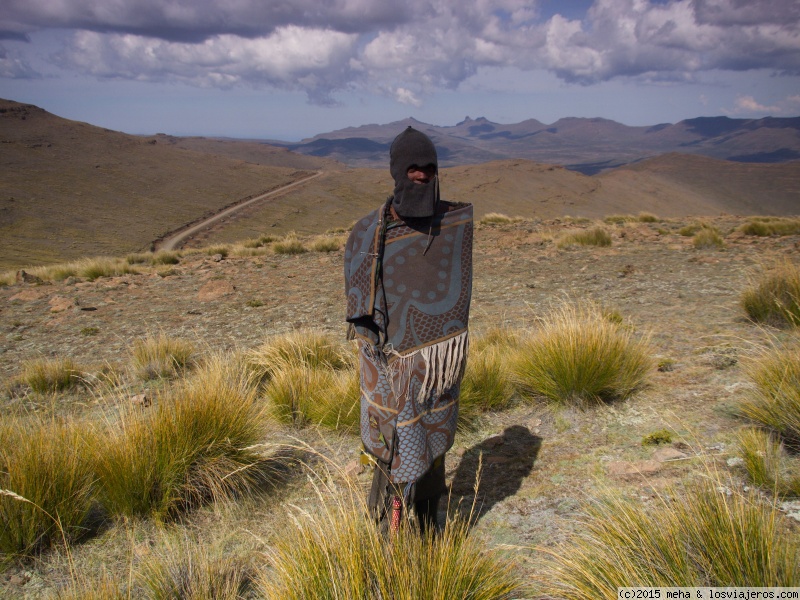 Viajar a  Lesoto: Lesotho - Pastor de las montañas de Lesotho (Lesotho)