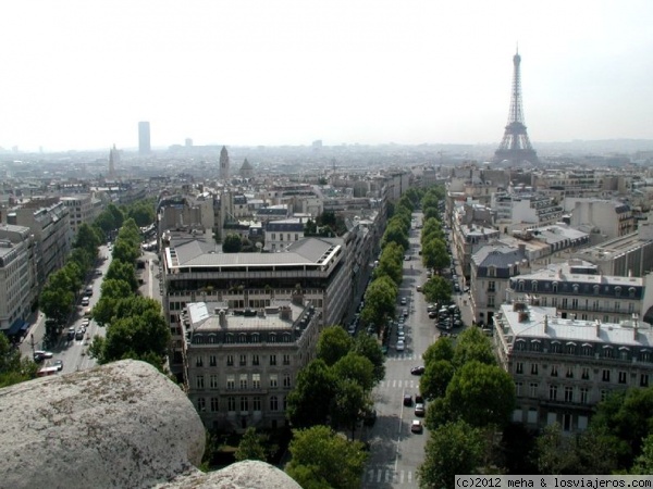 París desde lo alto de la Torre del Triunfo
Vista de París
