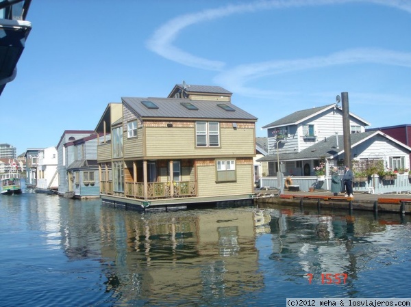 Casas flotantes en Victoria
La ciudad de Victoria está en la isla de Vancouver, en la provincia de British Columbia
