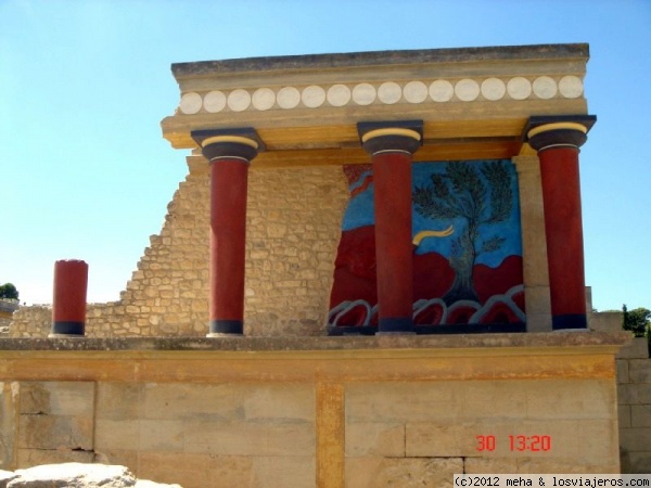 Creta: ruinas del palacio de Knosos
El palacio del minotauro. Cuna de la civilización minoica
