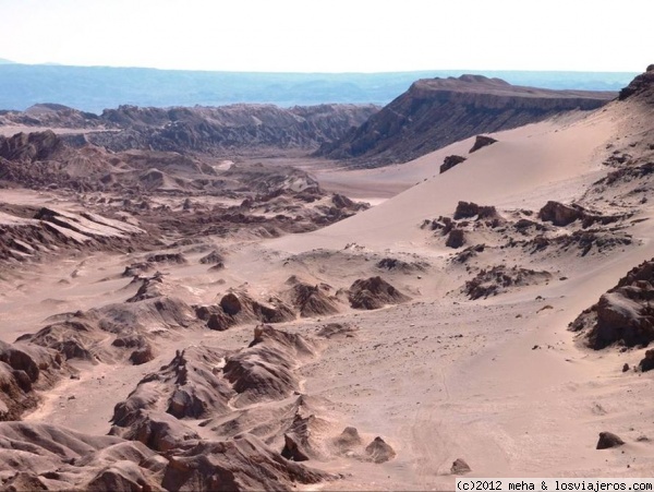 Valle de la Muerte Atacama
Inhóspito y árido lugar. Allí no crece nada. Alcanza temperaturas altísimas durante el día
