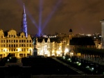 Espectáculo de luces en Bruselas
