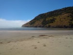 Una playa en la península de Banks