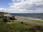 Caleta de pescadores en Bahía Inútil