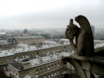 La gárgola mira con atención
Notre Dame París