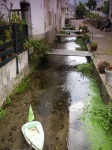Canales de agua en el barrio de Os Muiños de Mondoñedo