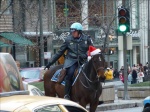 Christmas horse in Chicago