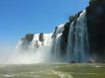 Iguazu Falls from the water