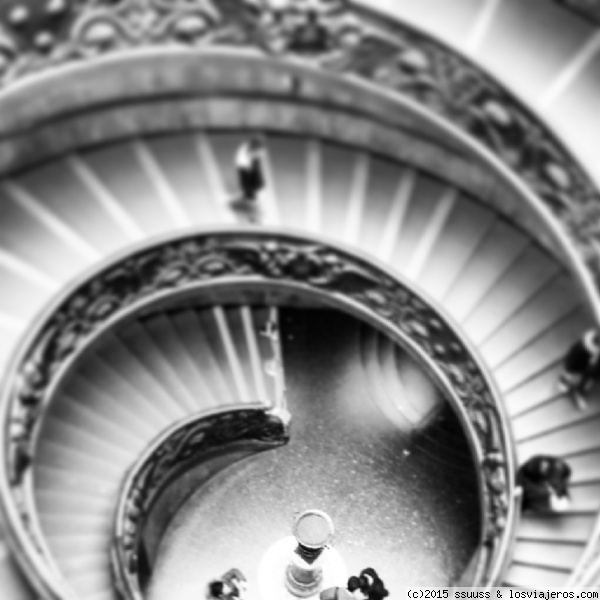 escalera helicoidal Vaticano
También conocida como Escalera de Bramante.
