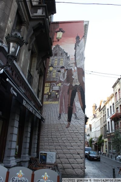 Mural del comic en Bruselas
Y otro mas
