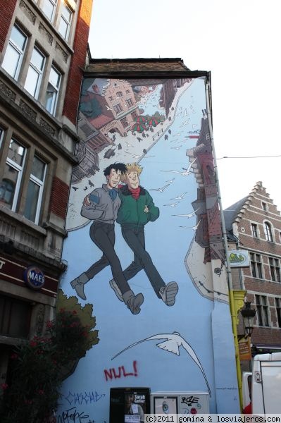 Mural en Bruselas
Otro mural dedicado al comic, de los muchos que puedes encontrar por Burselas, Belgica
