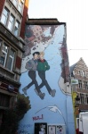 Mural en Bruselas
Mural comic bruselas belgica