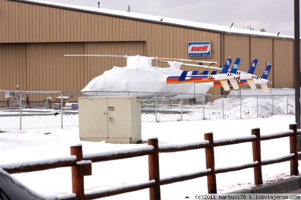 HELICÓPTEROS HELADOS
Los helicópteros que vuelan sobre el gran cañón tras una ventisca
