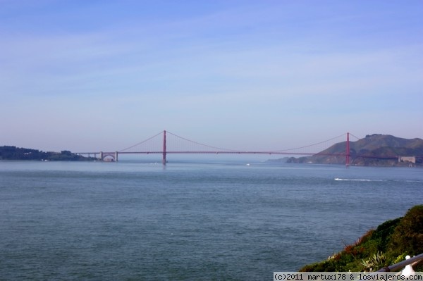 VISTAS DEL GOLDEN GATE
Vistas desde Alcatraz al Golden Gate.
