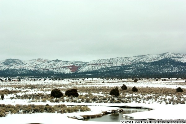 Foro de Route: PAISAJE NEVADO EN CARRETERA