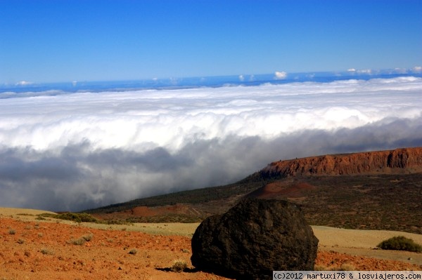 MAR DE NUBES EN TENERIFE
El clásico mar de nubes en el ascenso al Teide, que se puede apreciar cuando las nubes están por debajo de nosotros.
