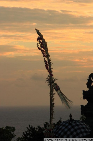 Uluwatu y la puesta de sol.
Uluwatu es un lugar ideal para contemplar los atardeceres.
