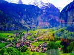 Vista desde el funicular a Murren