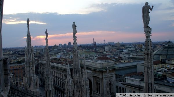 Milán desde Il Duomo
Vistas de la ciudad de Milán desde el tejado del Duomo
