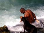 mi amigo y yo...
amigo, cubano, perro, bañandose, malecon, habana, aguas, estaban, moviditas