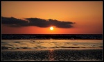 Sunset on the beaches of Cadiz
