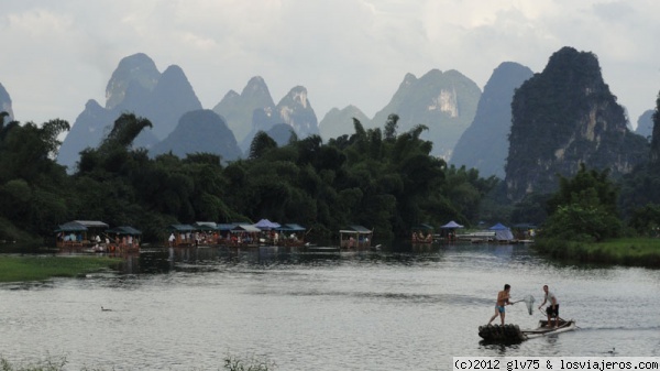 Rio Yulong en Yangshuo
Rio Yulong cerca de Yangshuo
