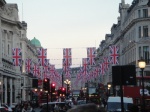 Regent Street engalanada
Regent Street