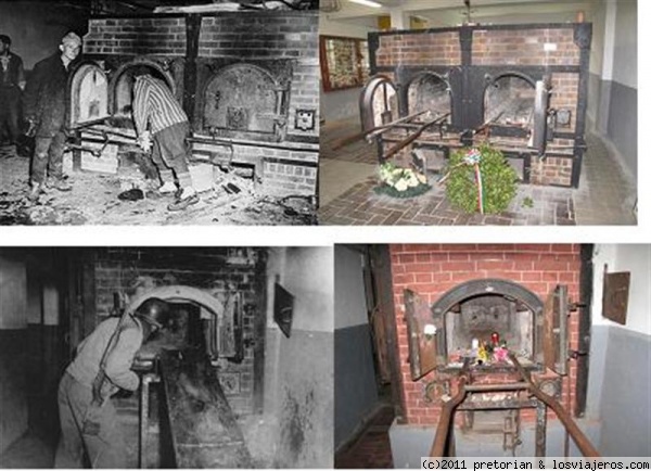 Hornos crematorios de Mauthausen
Composición que he hecho de una foto de época del Campo de Mauthausen contrastada con otra reciente que tomé yo mismo desde aproximadamente el mismo lugar. Escalofriante....
