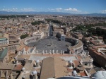 View of Rome from the dome of St. Peter