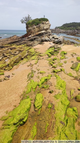 Playa del Camello en marea baja - Santander
Roca del Camello en la playa del mismo nombre
