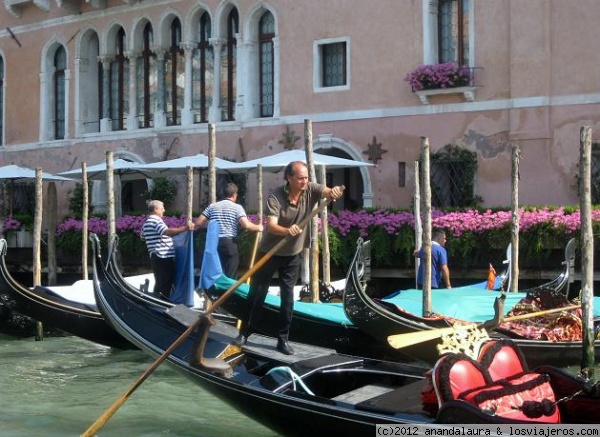 Gondoleros-Venecia
Actividad turistica y profesional de Venecia
