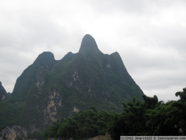 Roca en forma de rostro en el río Li
Paisajes del Rio Li
