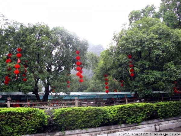 Farolillos rojos en Yangshuo
Yangshuo
